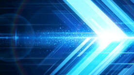 蓝色科技发光几何抽象背景