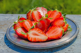 一盘草莓
