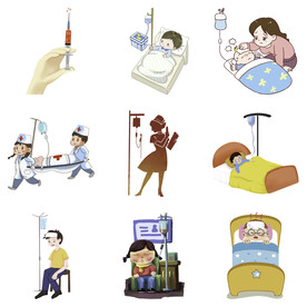 感冒发烧流感病毒打喷嚏感冒生病