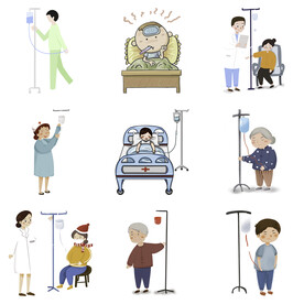 感冒发烧流感病毒打喷嚏感冒生病