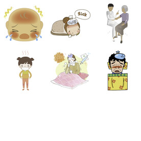 感冒发烧流感病毒打喷嚏感冒生病