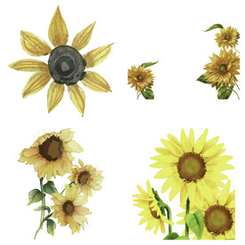 可爱卡通手绘向日葵太阳花