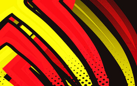 黄色红色抽象科技线条背景