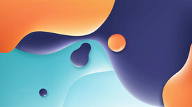 黄色蓝色抽象科技线条背景