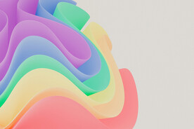 彩色磨抽象拉丝3D立体流体渐变