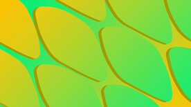 3d绿色玻璃质感抽象规则图形