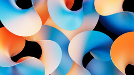 彩色几何3D渐变科技背景