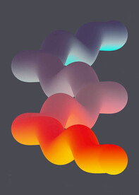 黄色3d炫彩渐变抽象扭曲背景