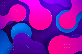 紫色抽象拉丝3D立体流体渐变