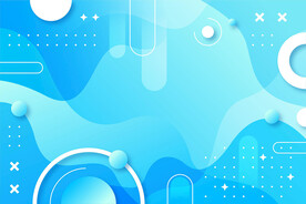 蓝色发光圆圈抽象科技线条背景