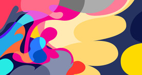 炫彩3d抽象科技线条背景