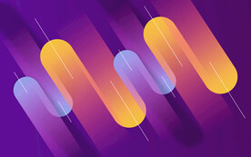 炫彩渐变抽象科技线条背景