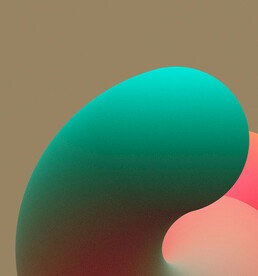 绿色d炫彩渐变抽象扭曲背景