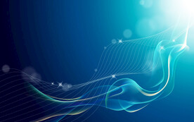 蓝色发光光线抽象科技线条背景