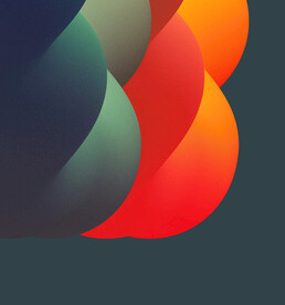 橘色d炫彩渐变抽象扭曲背景