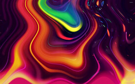 3d炫彩玻璃质感抽象科技线条