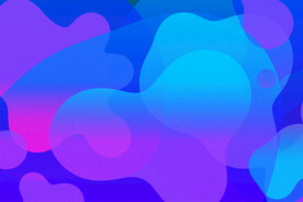 紫色渐变抽象科技线条背景