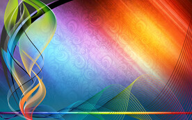 炫彩渐变抽象科技线条背景