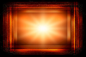 黄色发光抽象科技背景