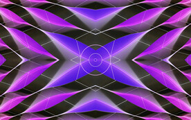 紫色发光规则延伸抽象科技背景