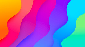 彩色渐抽象3D立体流体渐变