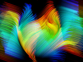 3d炫彩颜料粒子大爆炸背景