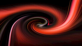 红色发光光线抽象科技线条背景