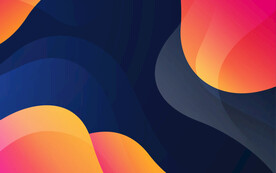 彩色渐抽象3D立体流体渐变