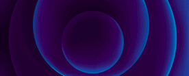 蓝色延伸发光圆圈线条抽象背景