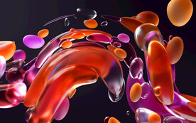 3d炫彩玻璃质感抽象科技线条