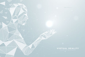 科技感智能多边形背景