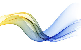 黄蓝渐变抽象科技线条背景