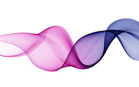 彩色渐变抽象科技线条背景