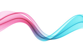 彩色渐变抽象科技线条背景