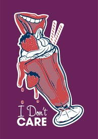 冰激凌冻饮草莓插画