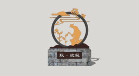 农耕文化雕塑小品