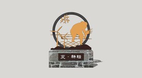 农耕文化雕塑小品