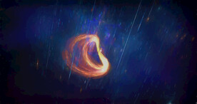 炫彩粒子光线光效舞台背景