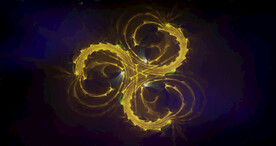 炫彩粒子光线光效舞台背景