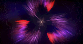 炫彩粒子光线光效舞台背景