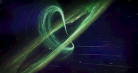 炫彩粒子光线光效舞台背景