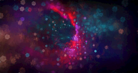 炫彩粒子光线光效舞台背景