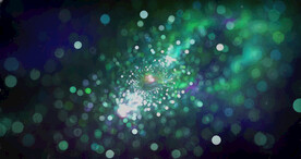 炫彩粒子光线光效舞台背景