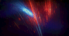 炫彩粒子光线光效舞台背景