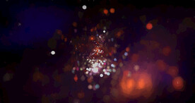 炫彩粒子光线光效舞台背景