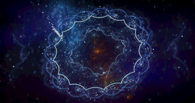 炫彩粒子光线光效舞台背景