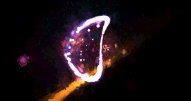 炫彩粒子光线光效舞台背景