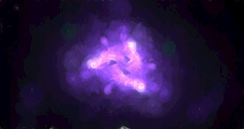 炫彩粒子光线光效舞台背景