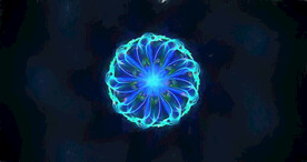 炫彩粒子光线光效舞台背景