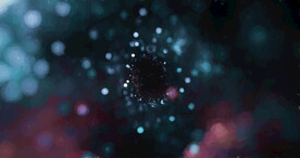 炫彩粒子光线光效舞台背景